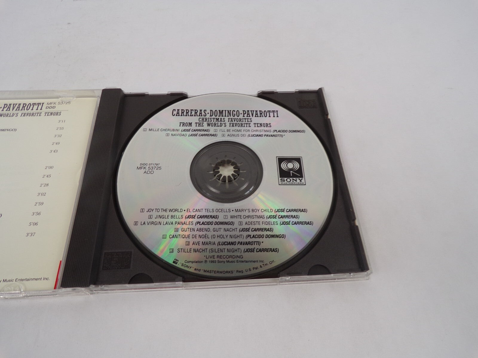 Carreras Domingo Pavarotti Christmas Favorites From The World's Favorite CD#70