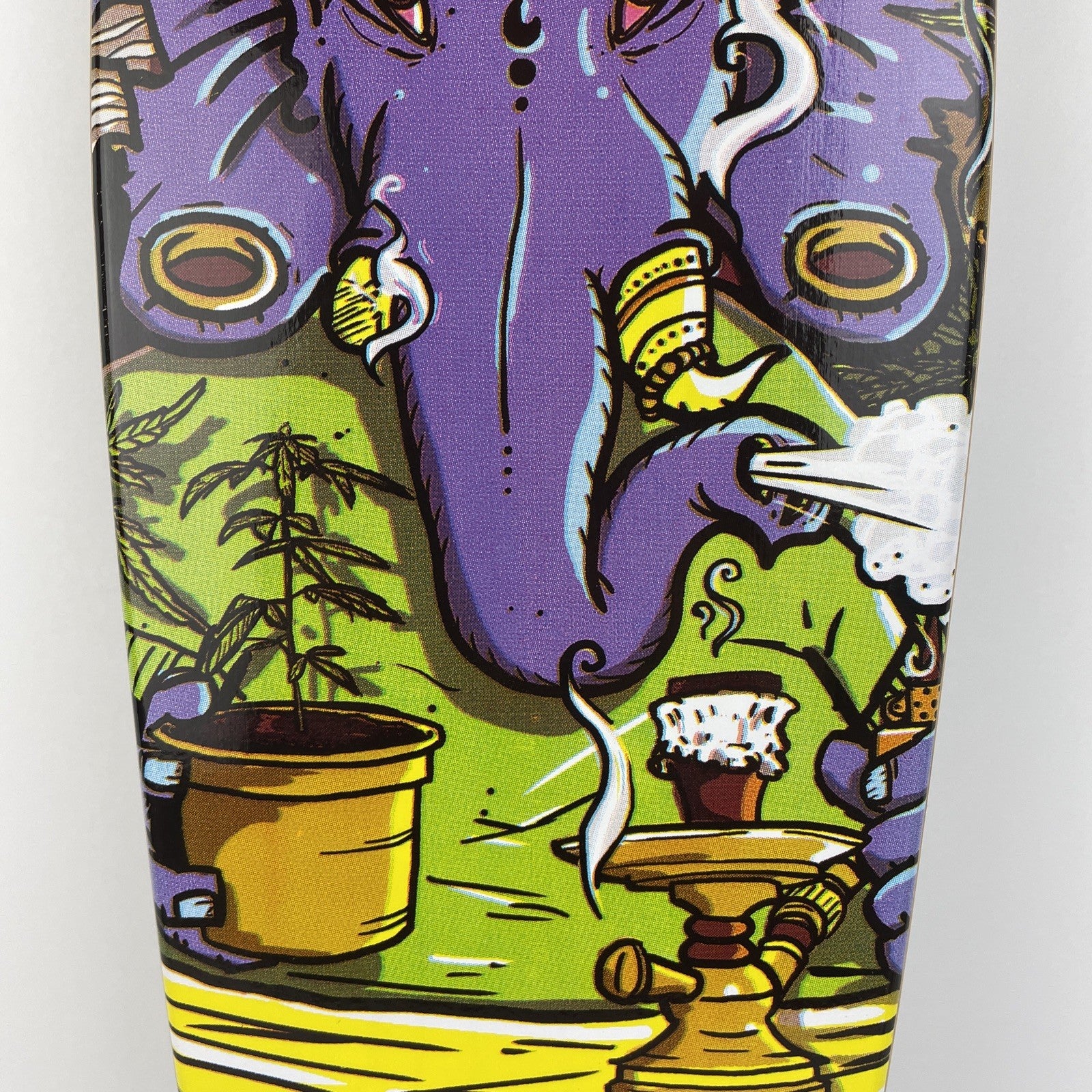 Penny Style Wood Cruiser Skateboard Deck w Griptape Purple Elephant 23" x 6"