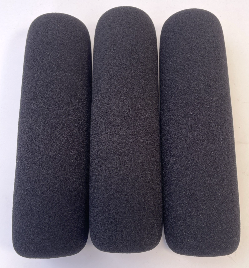 3 x 7-inch (18cm) shotgun microphone foam sleeve designed for a 19mm–22mm barrel