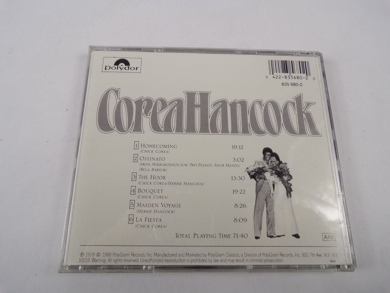 An Evening With Chick Corea & Herbie Hancock The Hook La Fiesta CD#35