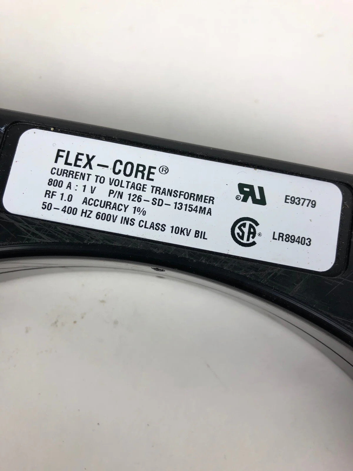 FLEX-CORE 125-162 Current Transformer 600V Solid Core 1600:5 Round, 6.31" 1 PC