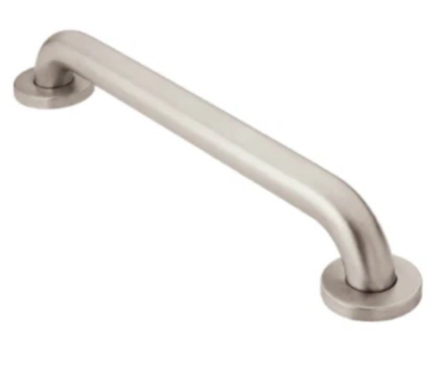 Moen 8912 Stainless Steel 12" x 1-1/2" Grab Bar ADA Compliant Home Safety Care