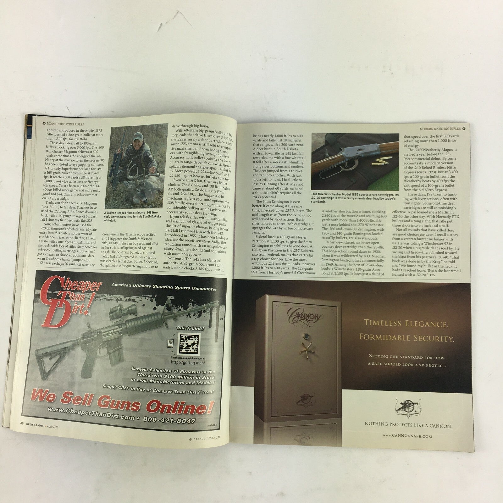 April 2011 Guns & Ammo Magazine LC9 Ruger's 17oz. Auto Les Baer's Ultimate .308