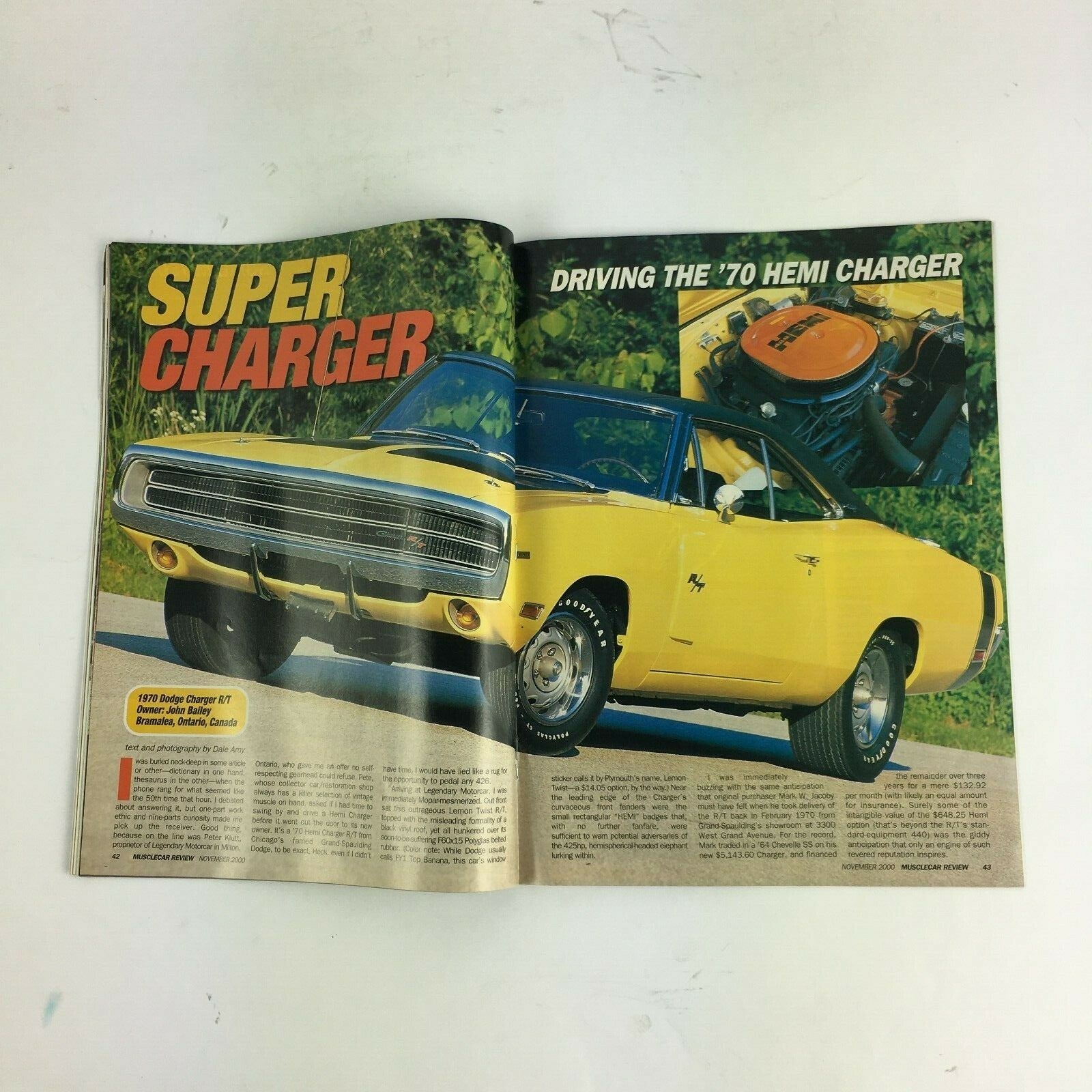November 2000 Muscle Car Magazine Buy Your Dream Car Now! 62 409 Bel Air 