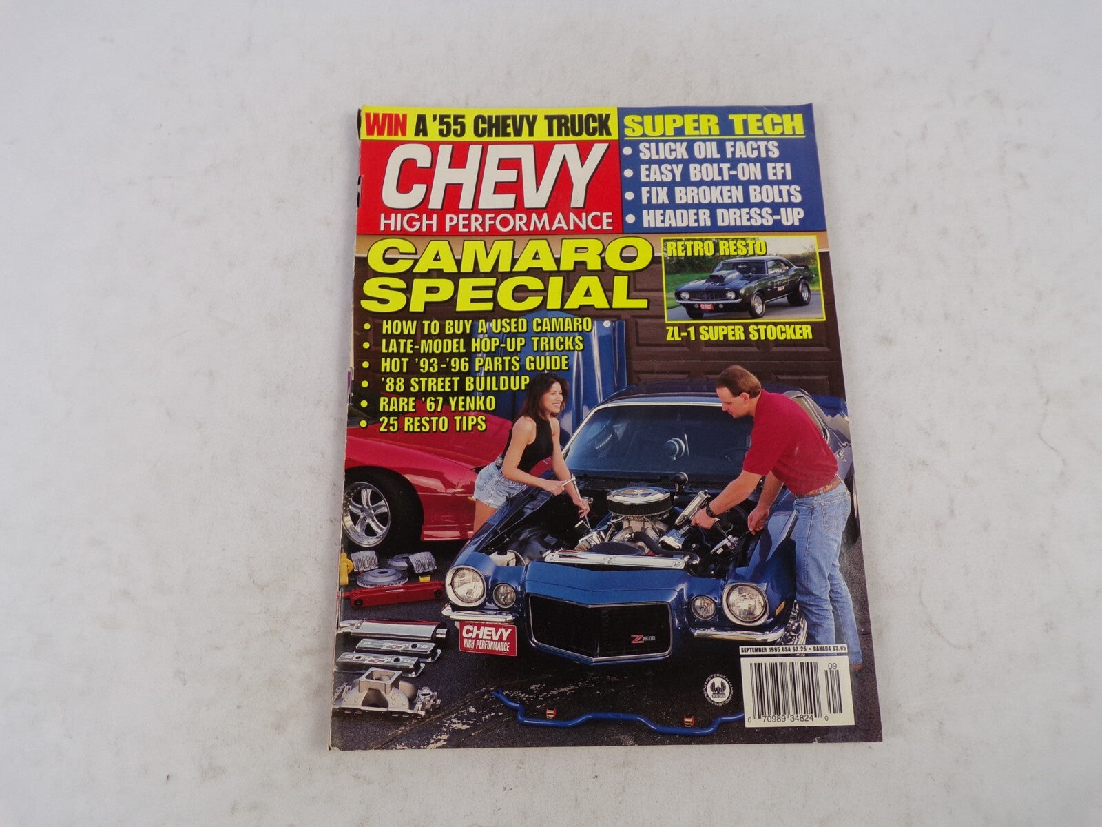 September 1995 Chevy High Performance Camaro Special Win A '55 Chevy Truck Super