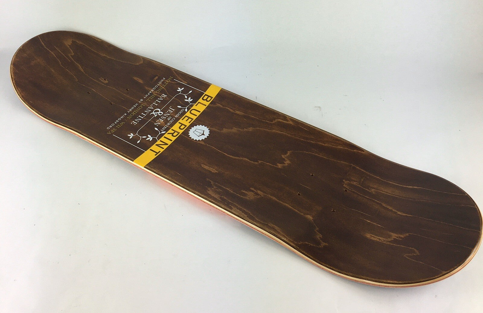 BLUEPRINT skateboards deck 8.25” RARE quality Spray Heart Black Orange