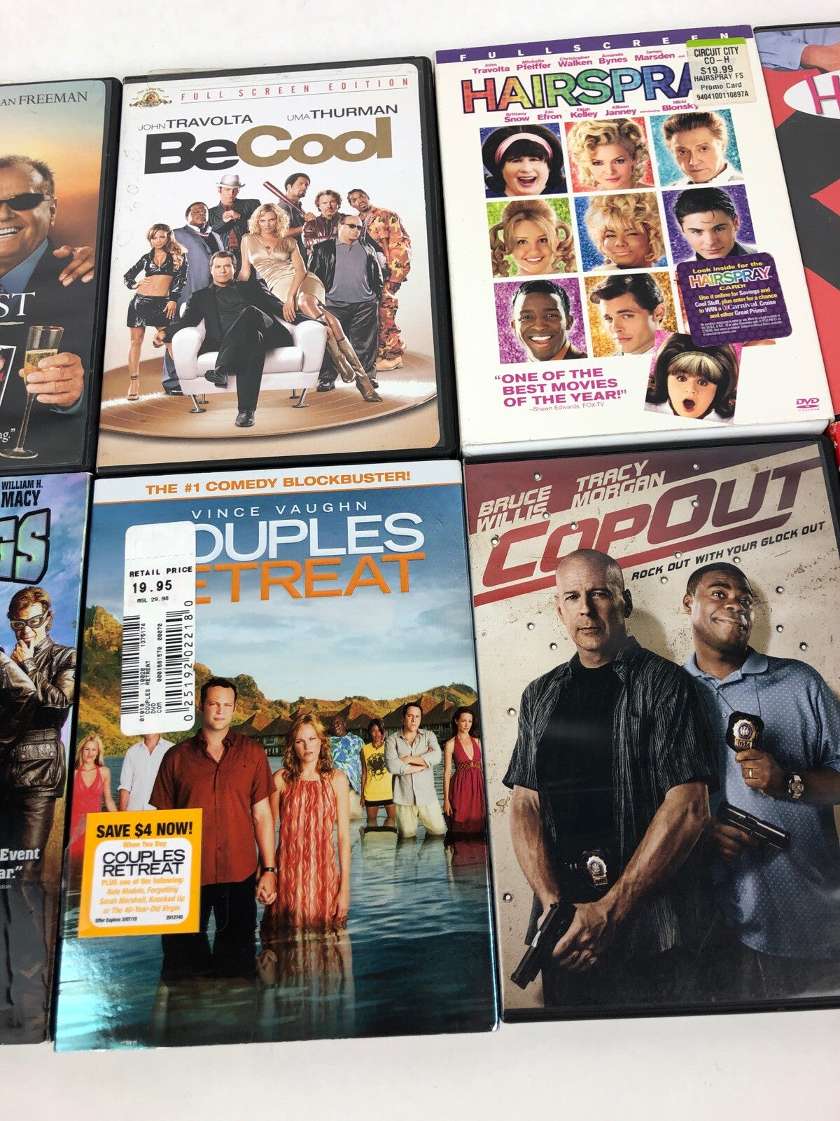 DVD Lot 12 x Comedy Dvd’s Couples Retreat Copout Hairspray BeCool Baby Mama