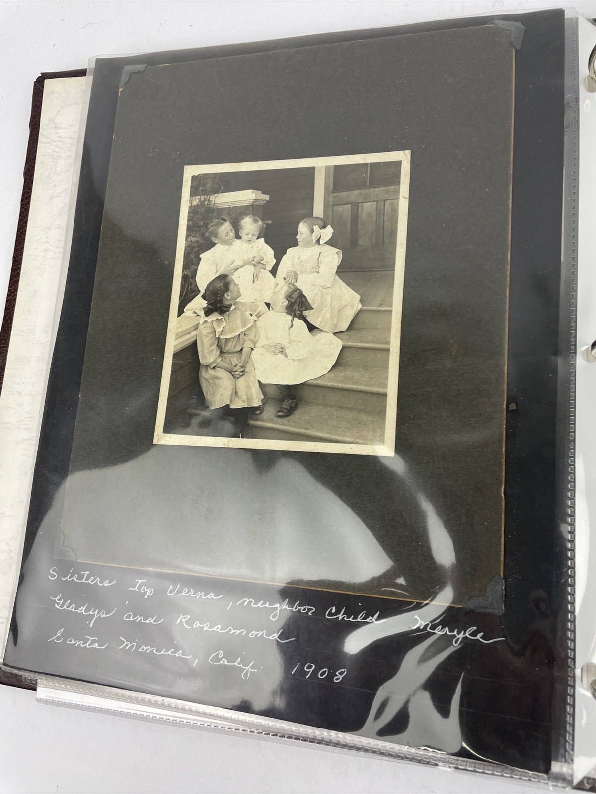 Antique Picture Album w/ tintypes B&W photos with Stories - LOOK