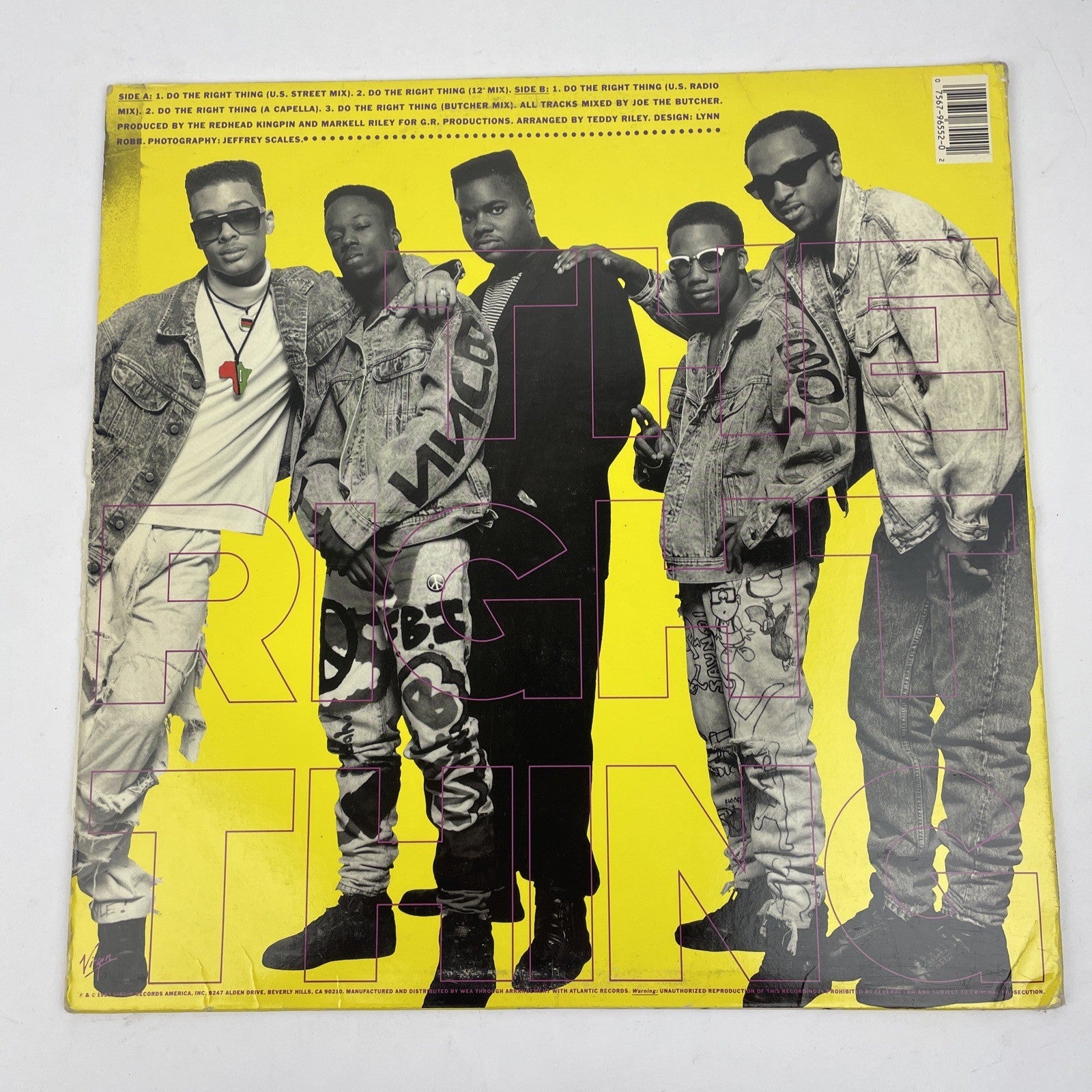 Redhead Kingpin and The F.B.I. - Do the Right Thing [ 1989 Vinyl 12" Single ]