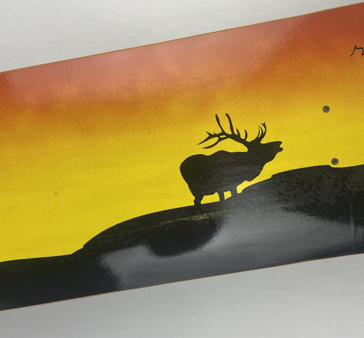 Vintage PM Skateboards CANADA Skateboard Deck * RedneckSeries * 8" x 31.25"