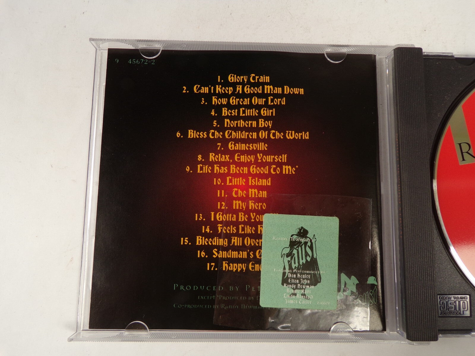 Randy Newman's Faust Glory Crain Northern Boy The Man My Hero Gainesville CD#45