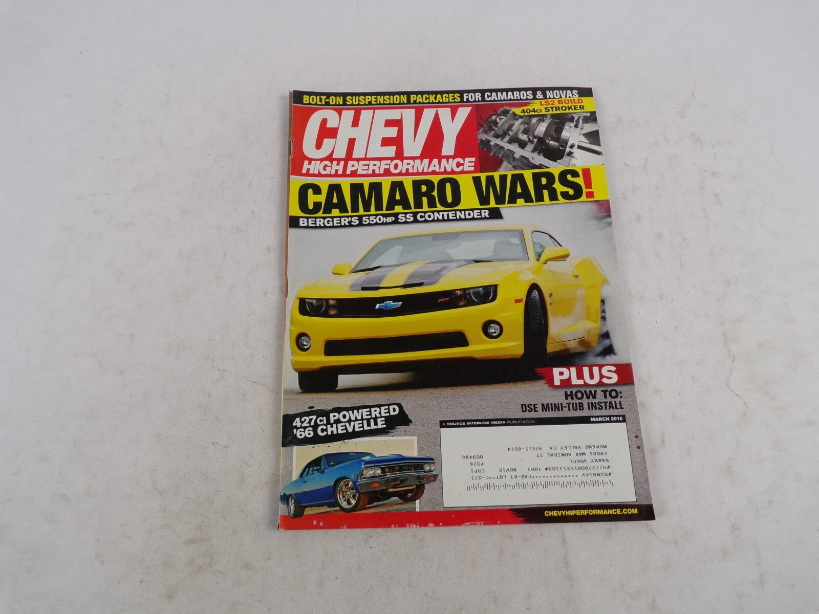 March 2010 Chevy High Performance Camaro Wars! Bolt-On Suspension Packages For