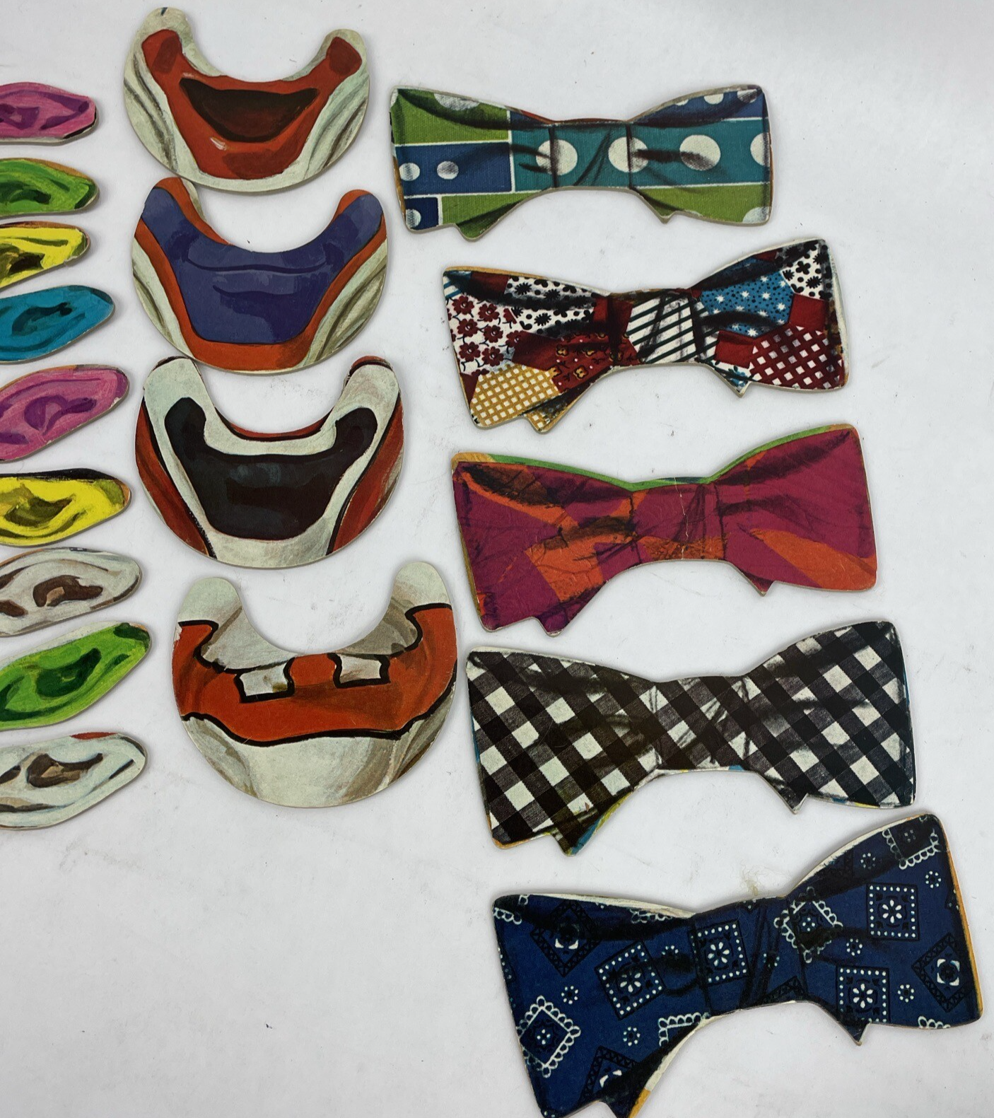 VINTAGE RARE 1965 Funny Face BIG CLOWN Faces Puzzle Game No Box LOOK
