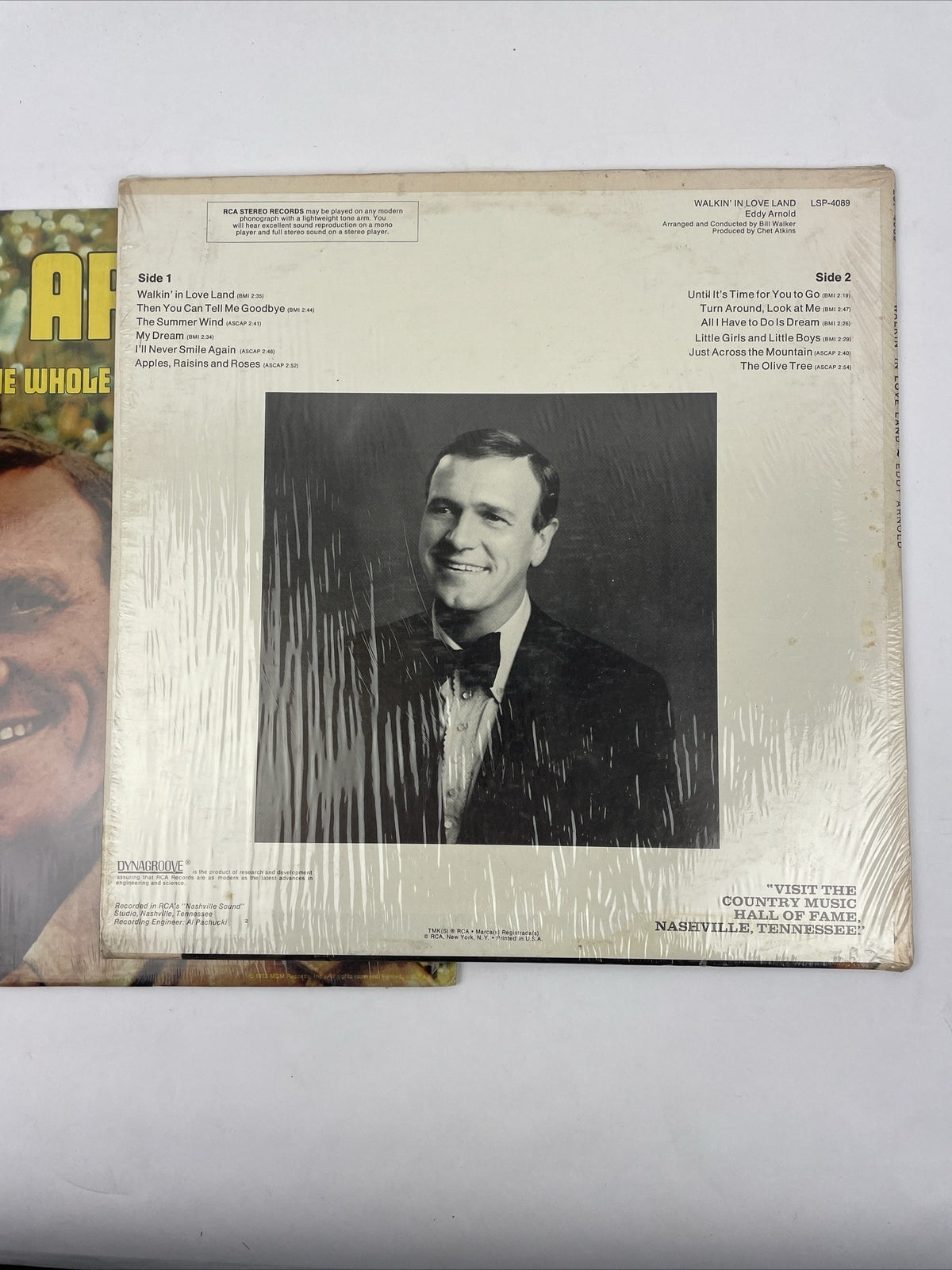 2 x Eddy Arnold LP Lot Walkin' in Love Land RCA Vinyl + So Many Ways MGM Records