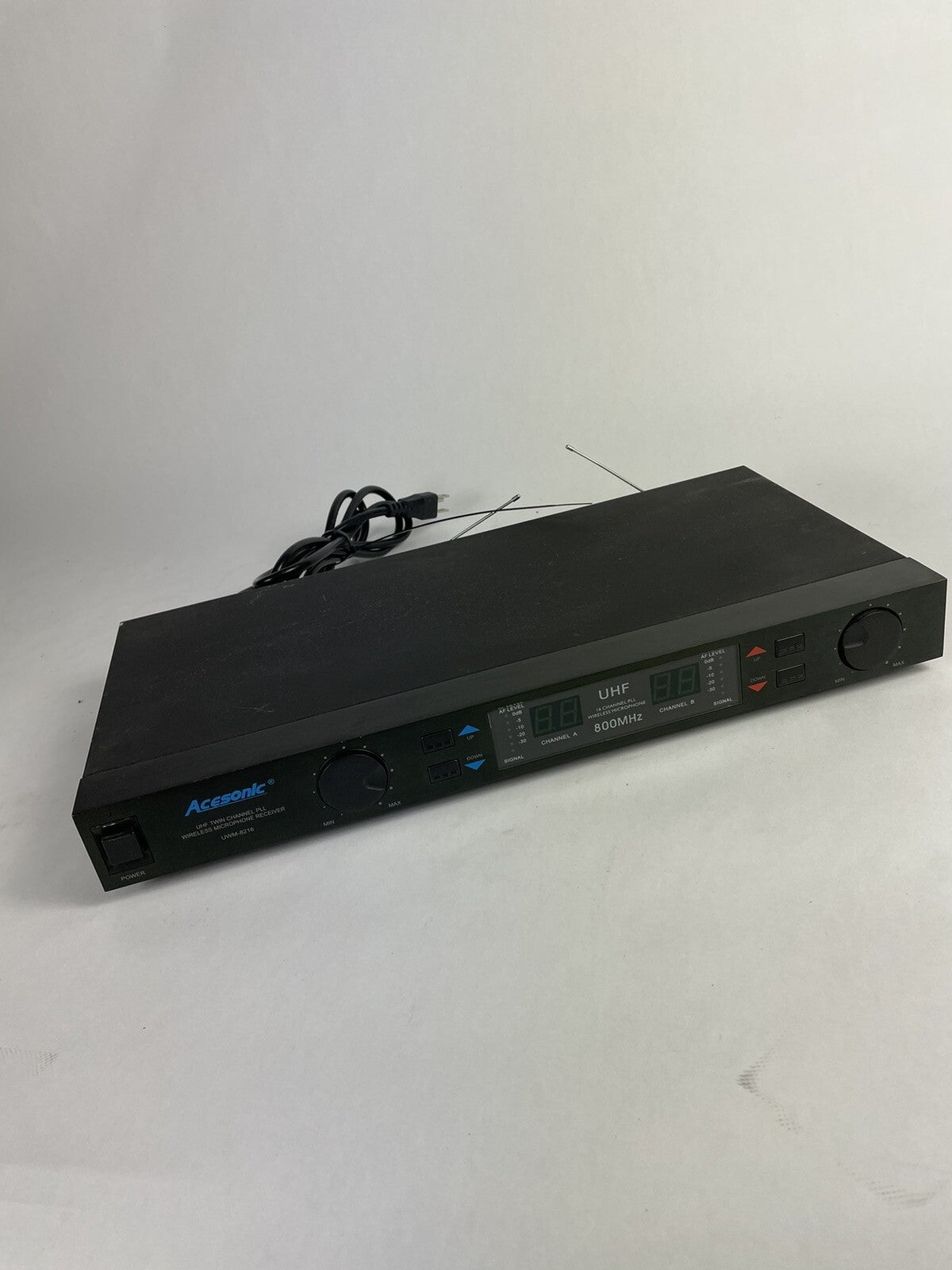 Acesonic UHF twin channel Digital Wireless Receiver UWM-8216 Karaoke Microphone 