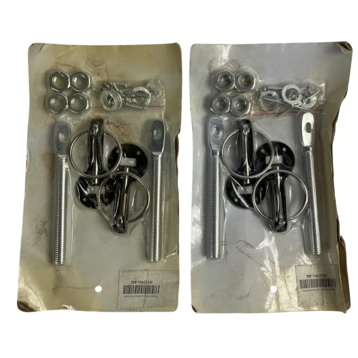 2 x Bonnet Hood Lock Latch Kit Silver HS25901-BK Lot of 2
