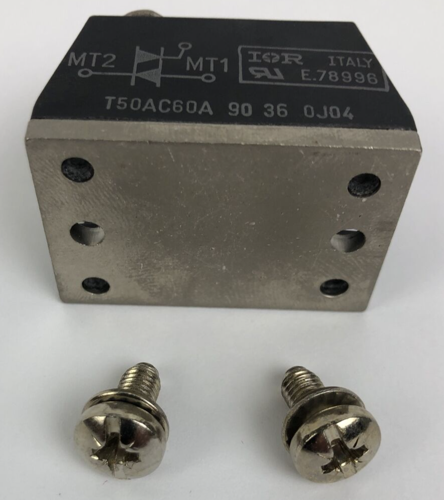 IOR International Rectifier T50A660A 50A Triacs E.78996 w Screws Made in Italy
