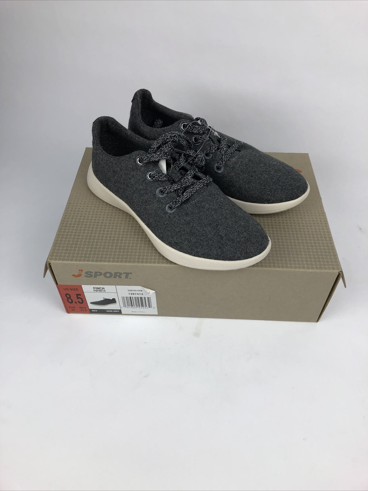 NEW J-Sport by Jambu Men's Finch Casual Sneaker Dark Grey Sz 8.9 US EUR 42