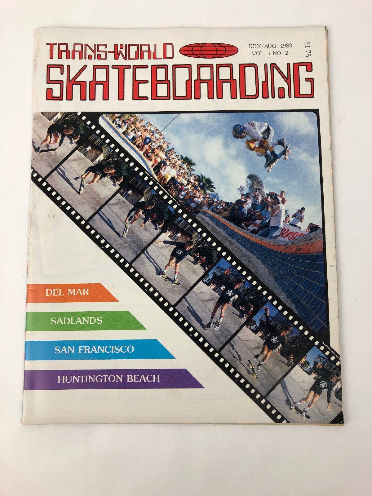 Vintage 1983 Trans World Skateboarding Magazine Vol 1 No 2 Skateboard Skater