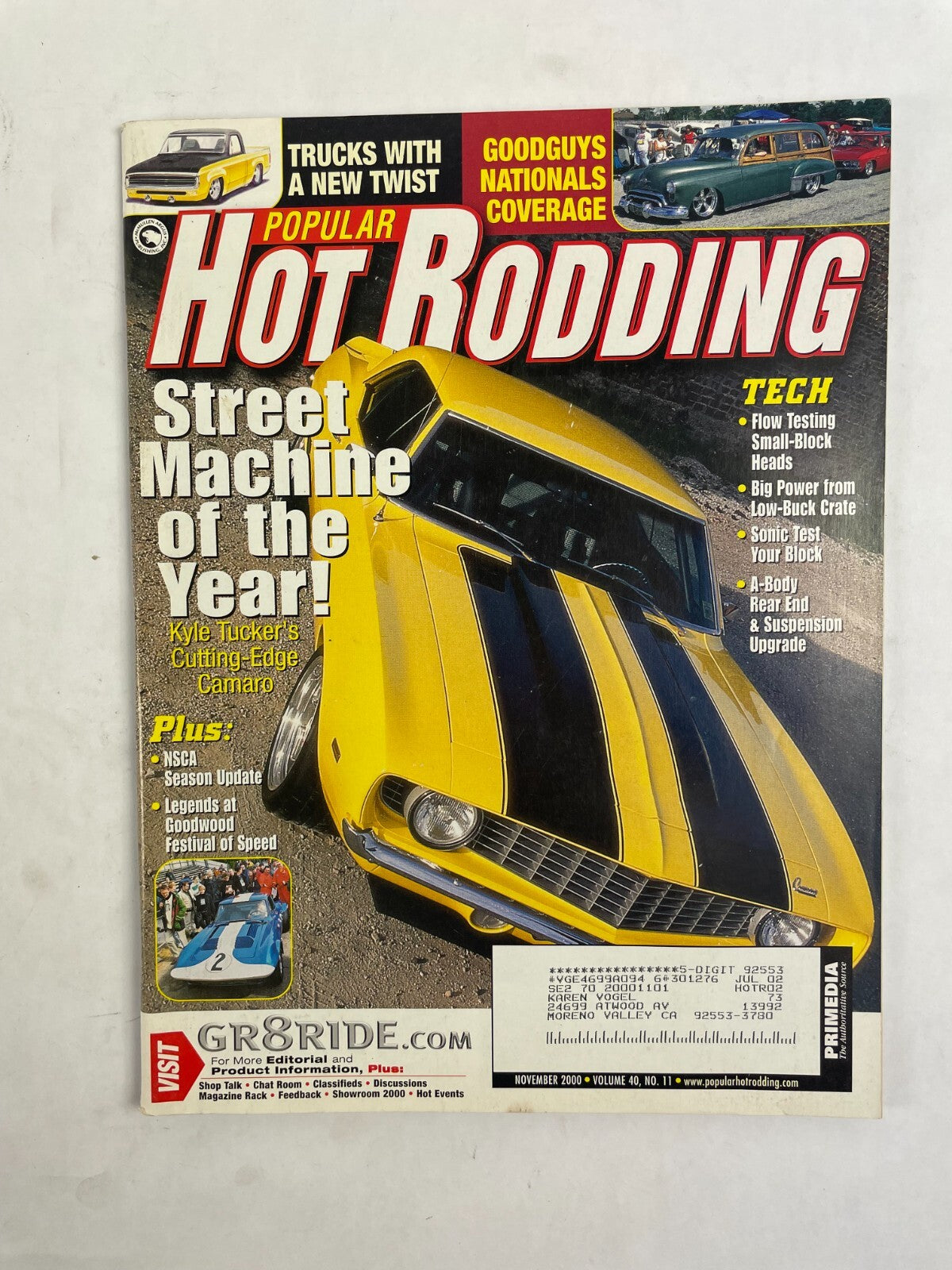 November 2000 Hot Rodding Magazine Street Machine of the Year Kyle Tuckers