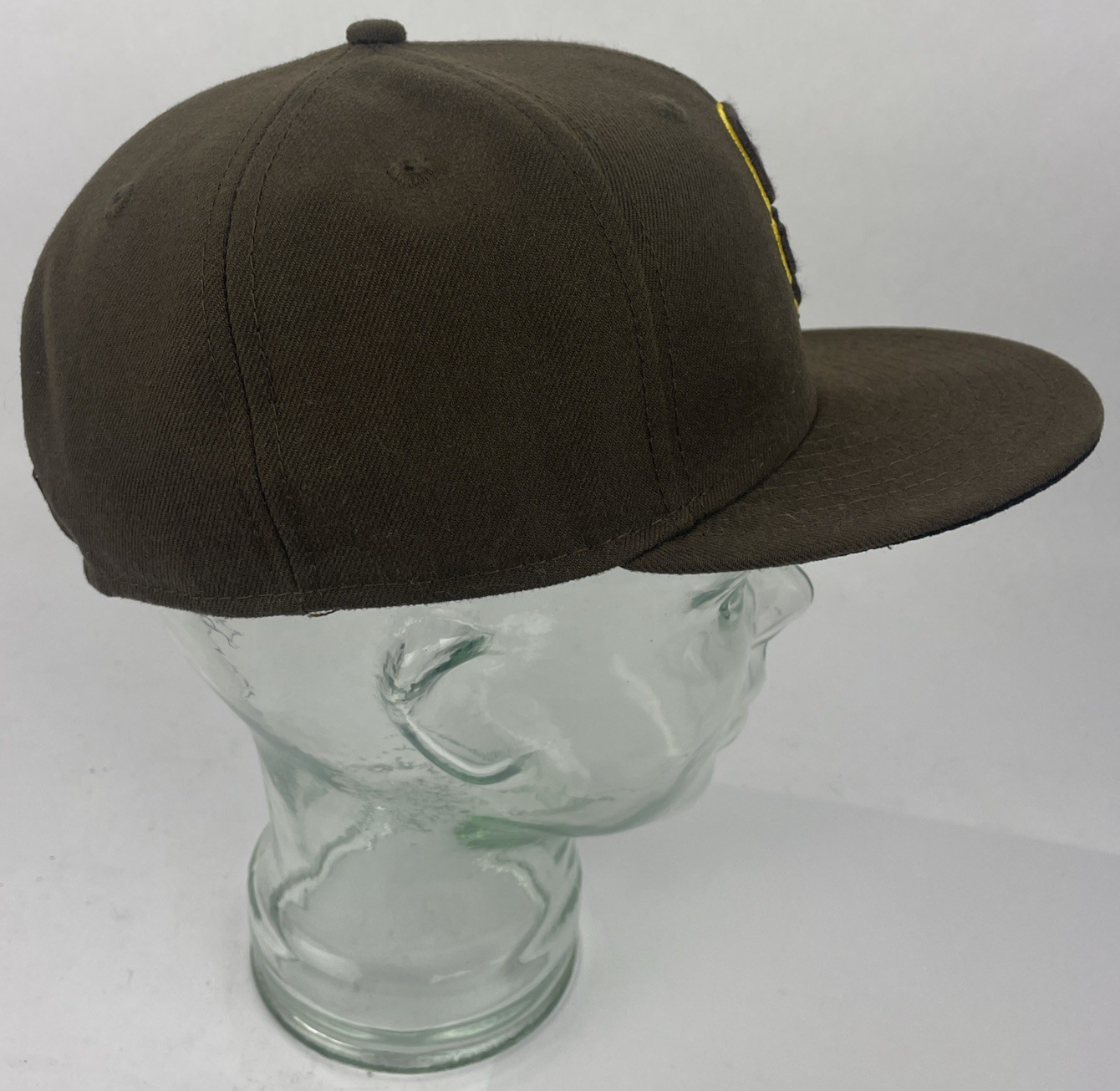 San Diego SD Padres Hat Fitted 7 1/4 Dark Brown New Era 59Fifty Genuine MLB