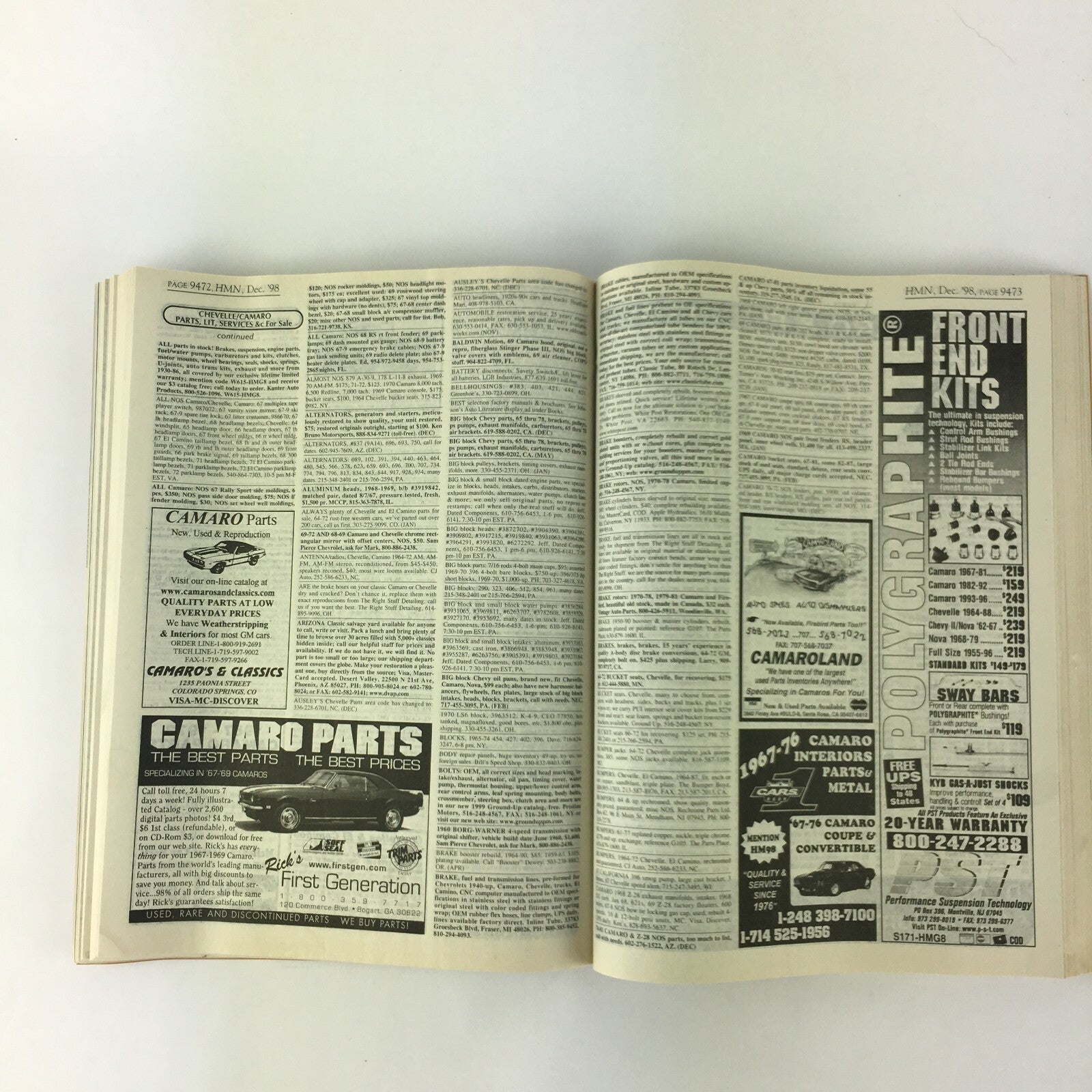 December 1998 Hemmings Motor News Miss The '60 ? Flashback