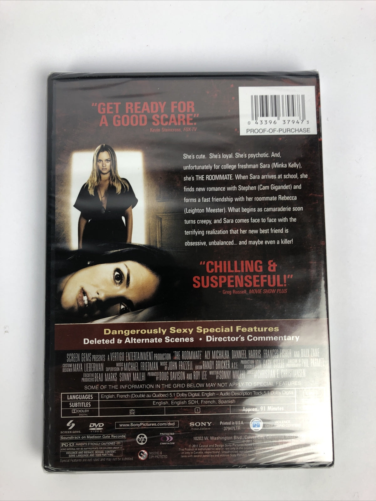 The Roommate (DVD, 2011, Widescreen) Minka Kelly Cam Gigandet Leighton Meester