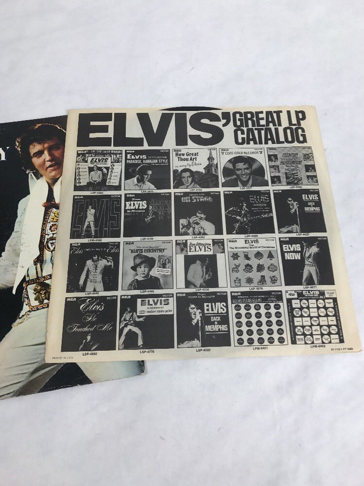 33 1/3 LP--- ELVIS PRESLEY:  FROM ELVIS PRESLEY BOULEVARD, MEMPHIS, TENN. (LIVE)