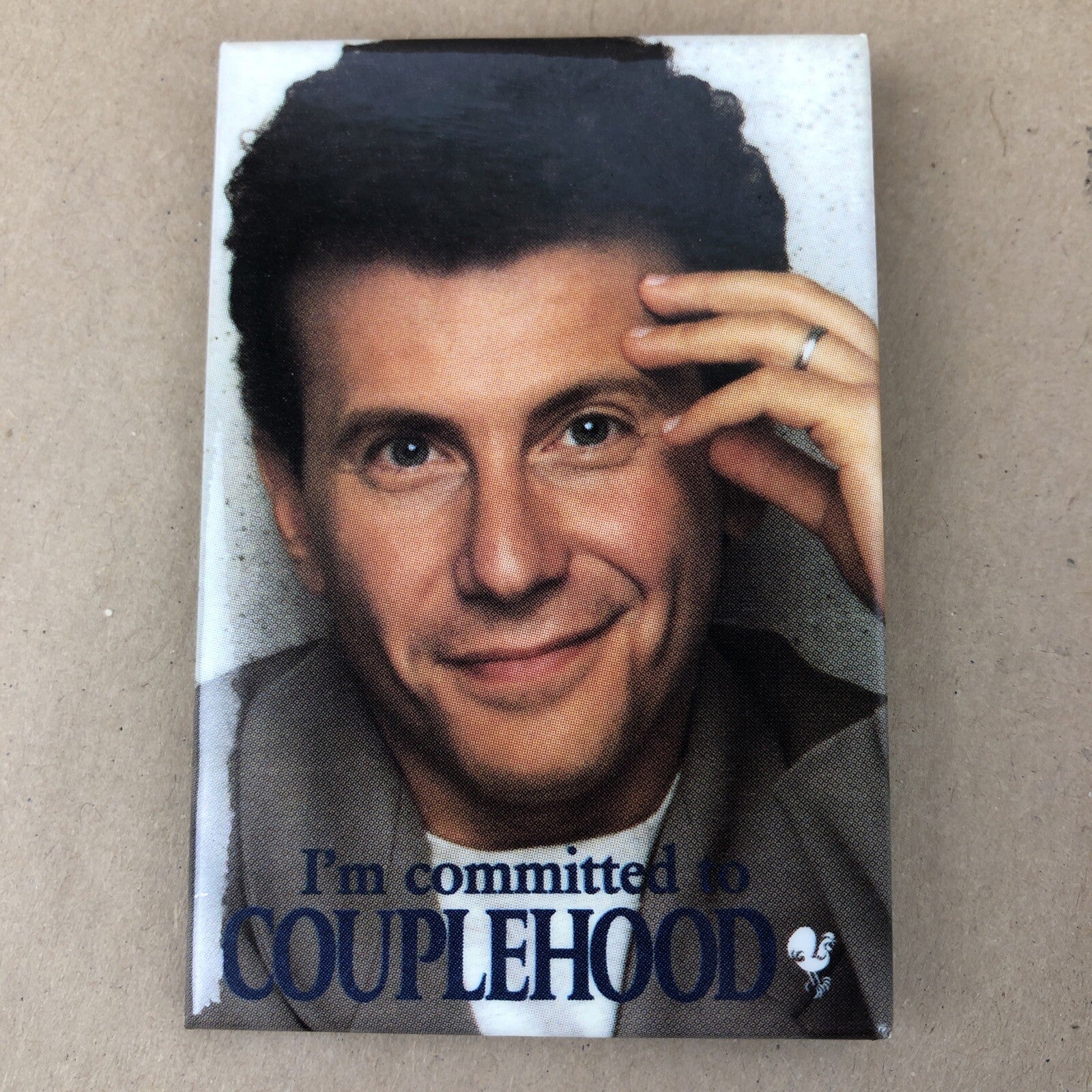 I'm Committed to Couplehood Paul Reiser Book Advertising Pinback Button 1994