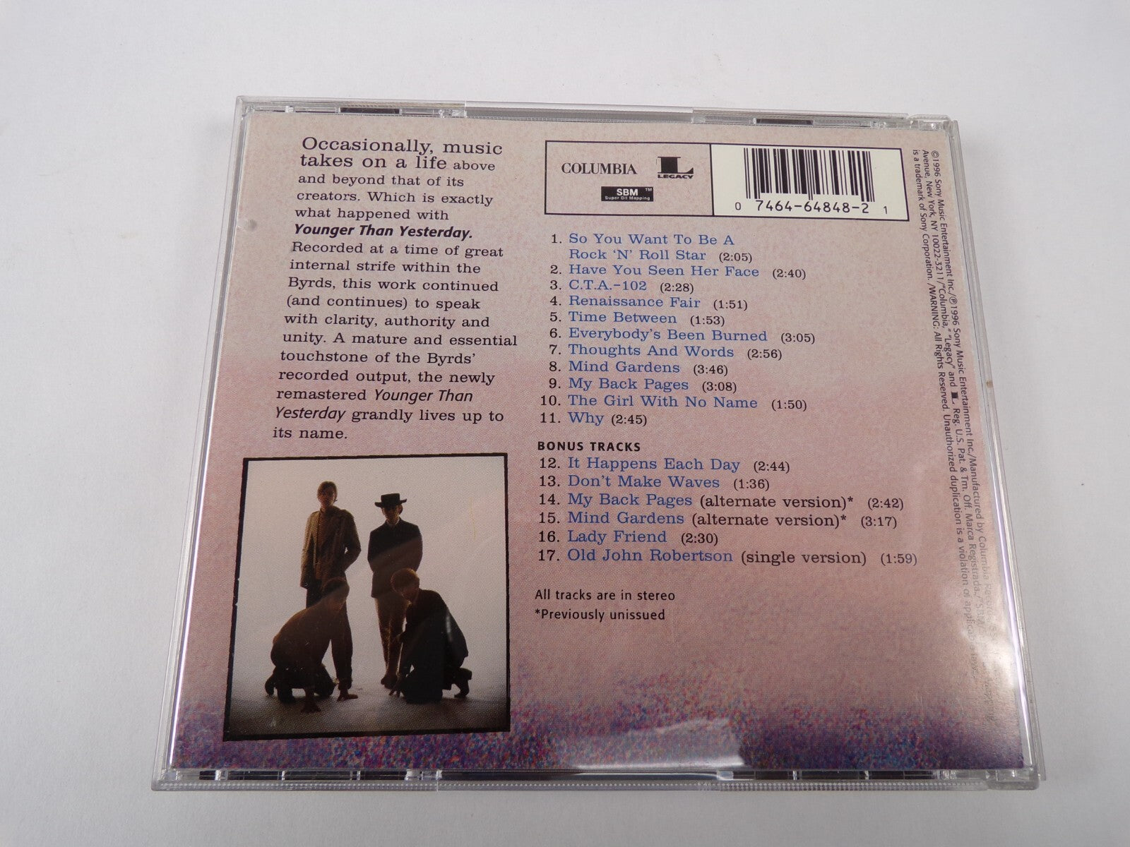 The Byrds Younger Than Yesterday So You Want To Be A Rock N Roll Star CD#53