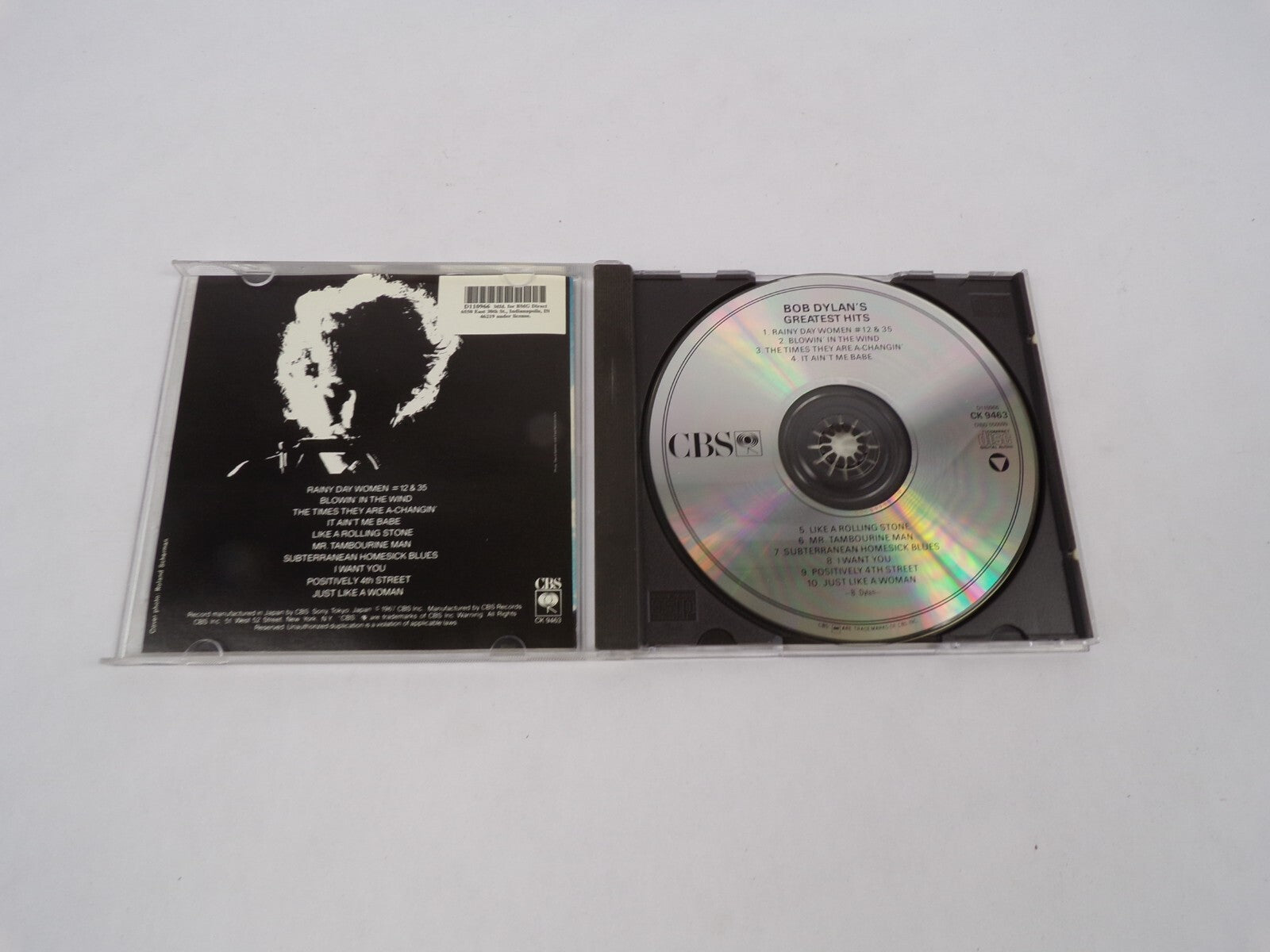 Bob Bylans Greatest Hits Rainy Day Women Blowin In The Wind I Want You CD#63