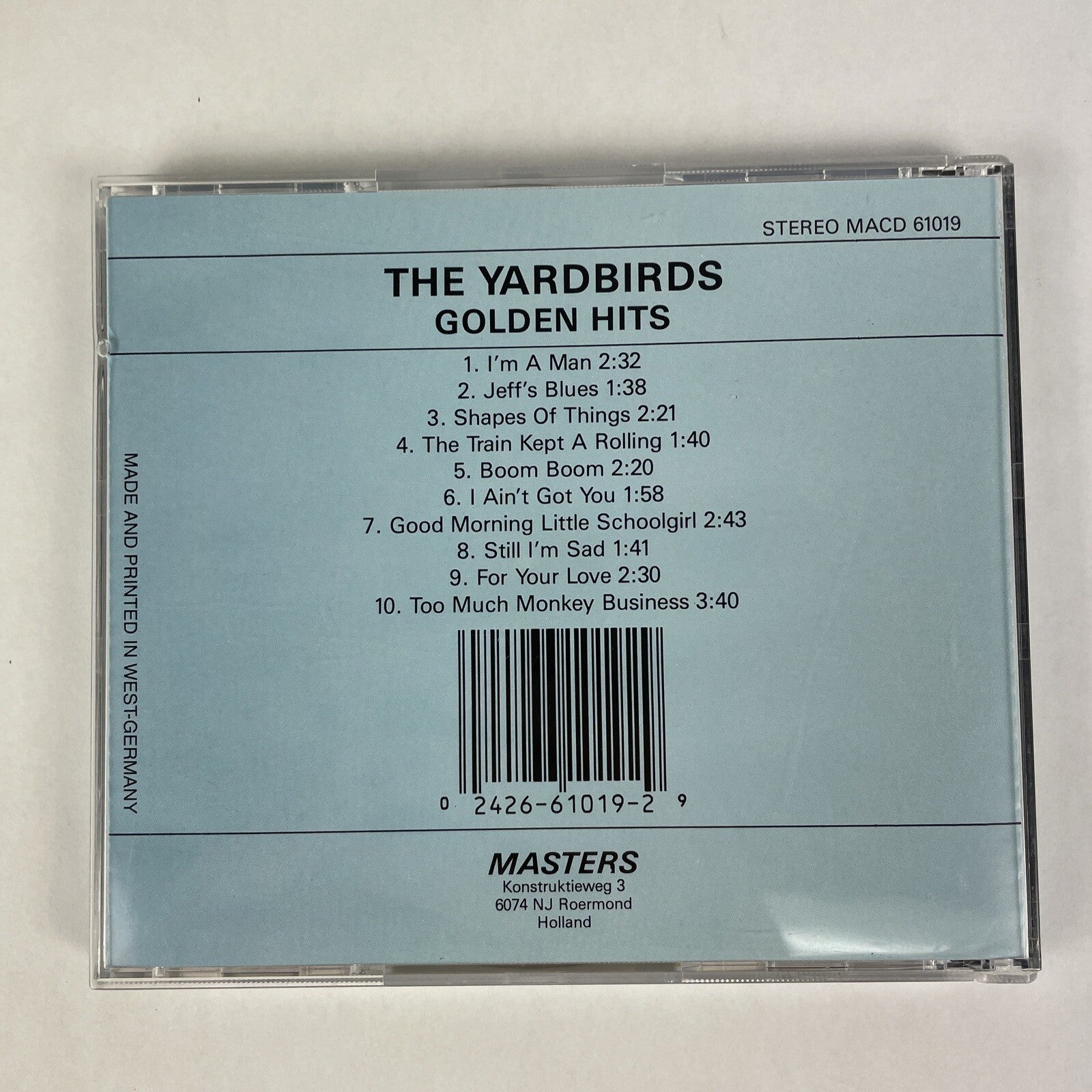 The Yardbirds - Golden Hits ( CD Masters  Holland ) #34