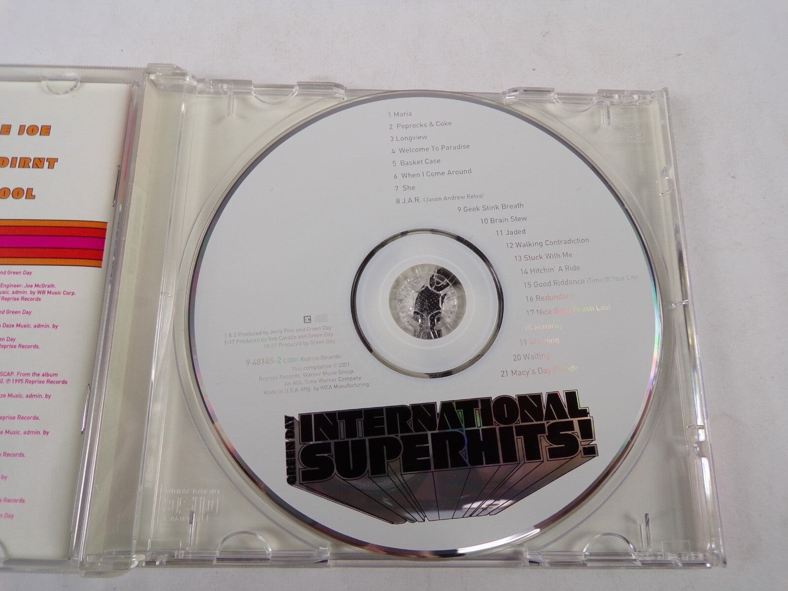 Green Day International Superhits Maria Poprocks & Coke Longview CD#57