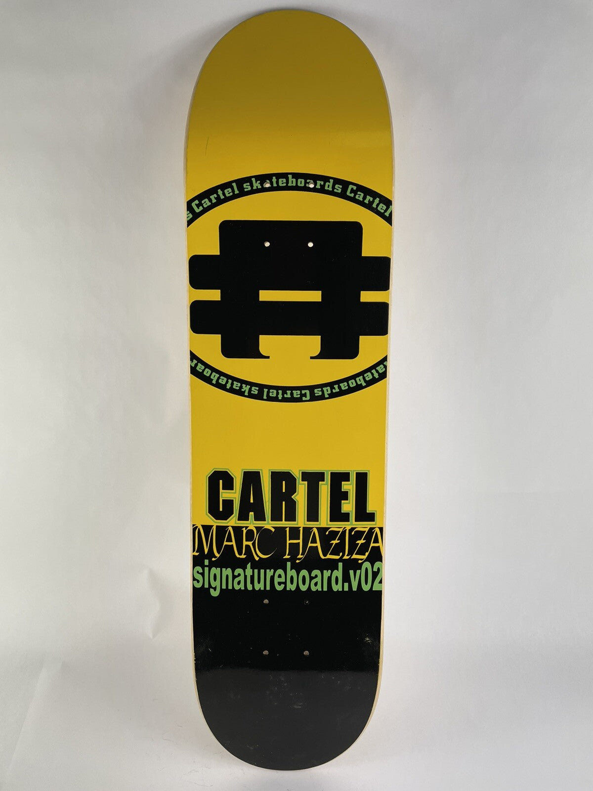 Marc Haziza Cartel Skateboards Pro Model Skateboard Deck 7.875 x 31.25" 1999