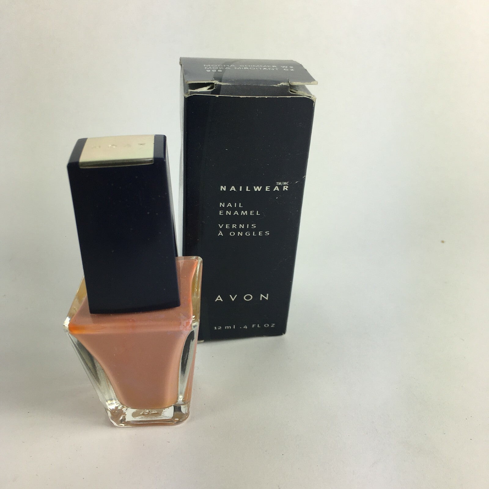 Avon Nail wear Nail Enamel Mocha Shimmer W2 Moka Miroitant C2 B2
