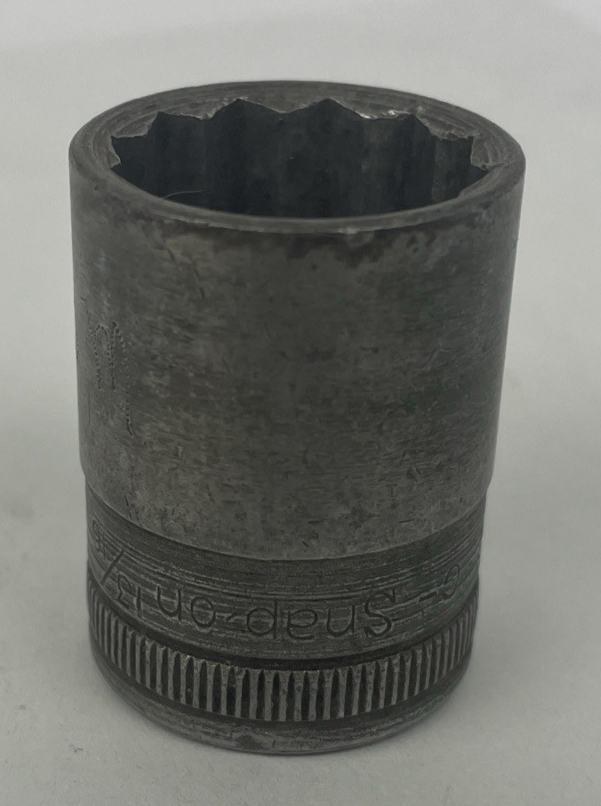 Snap On Vintage 1/2" Drive 13/16" 12PT Shallow Chrome Socket SW260 Made In USA