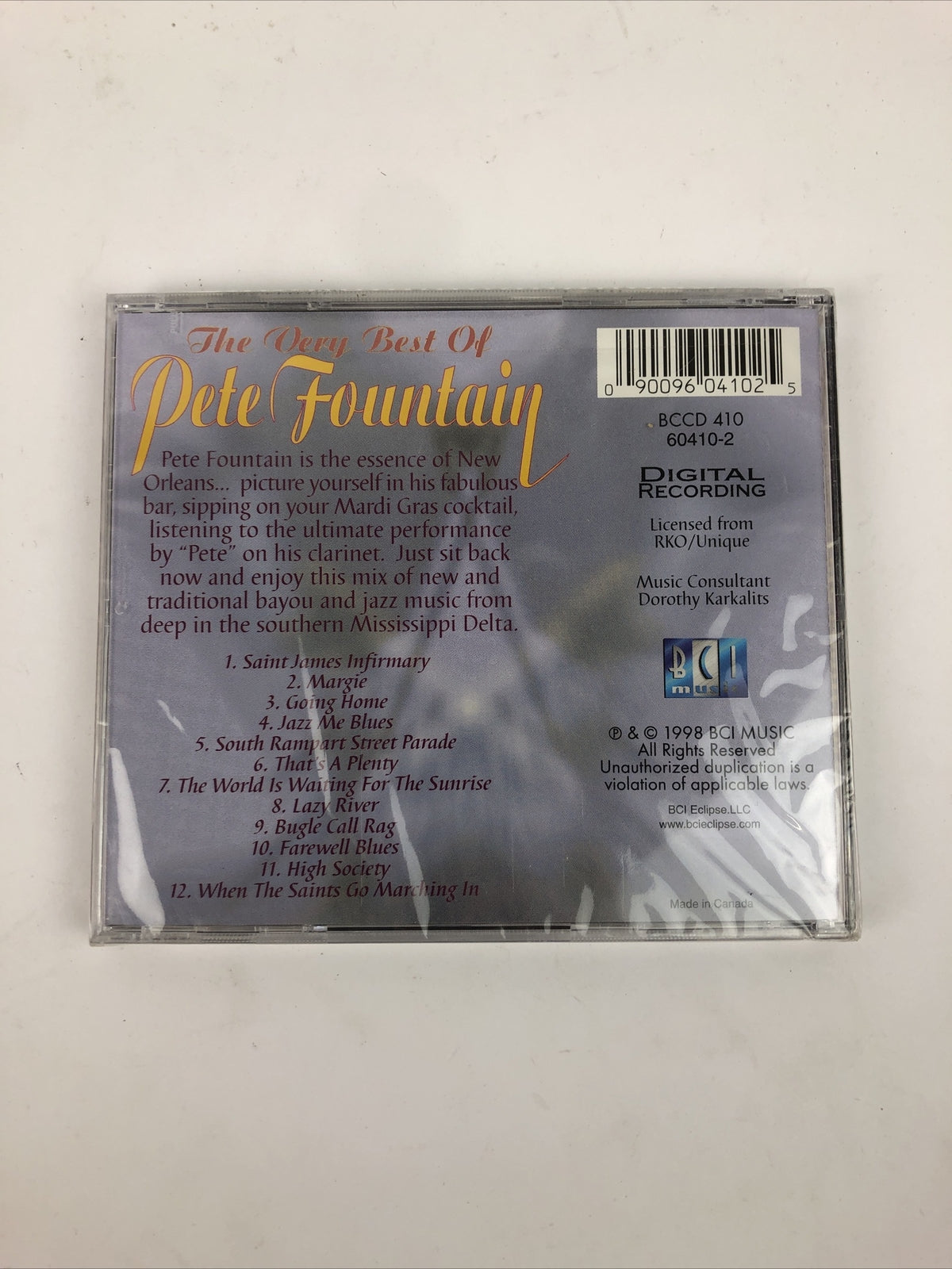 The Very Best of Pete Fountain CD Performs his Clarinet Magic BMI Music NEW #7