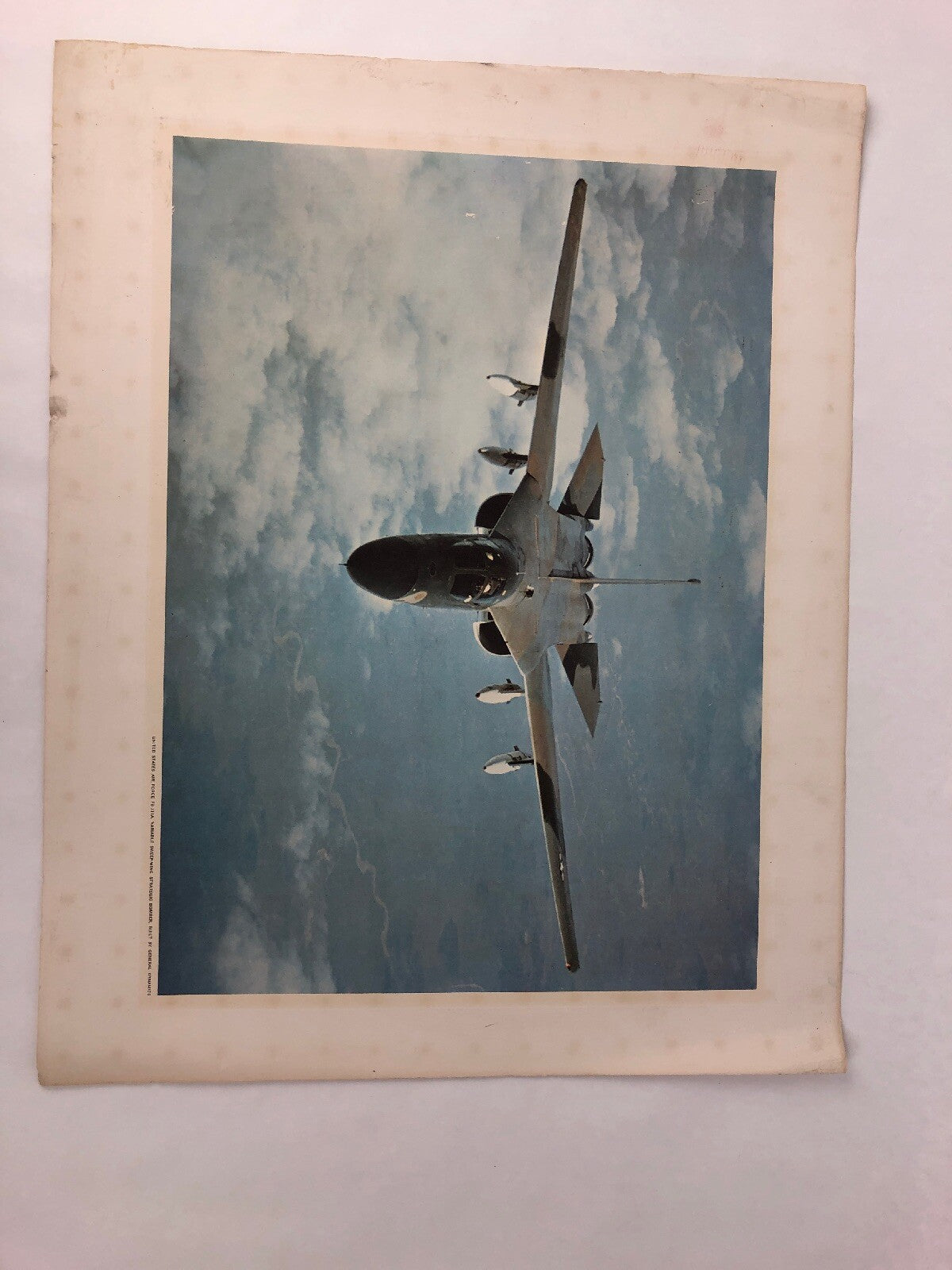 Lot Of 4 Rare  U.S. Air Force US Air Force General Dynamics Pomona 20”x16” Print