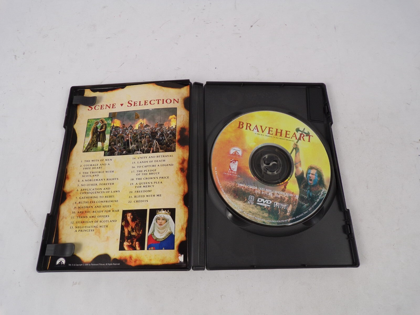 Mel Gibson Braveheart Every Man Dies, Not Every Man Really Lives WinneDVD Movies