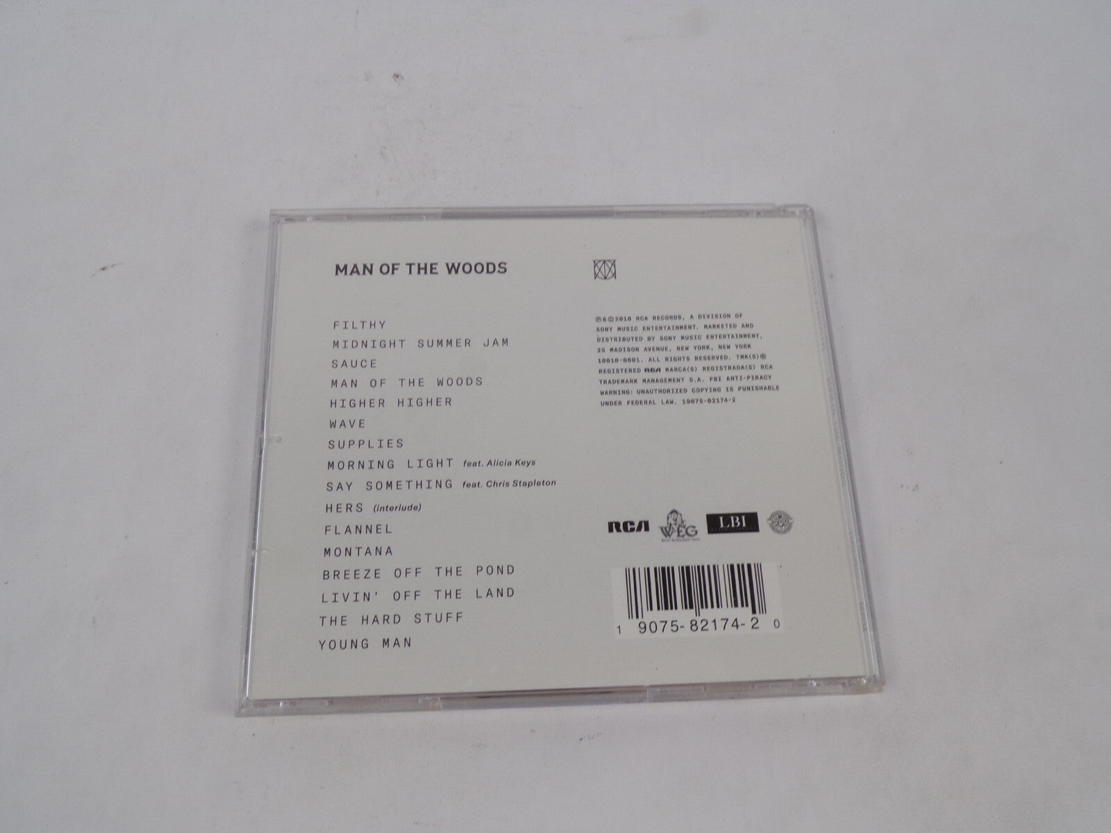 Man Of The Woods Filthy Midnight Summer Jam Sauce Wave Supplies Flannel CD#68