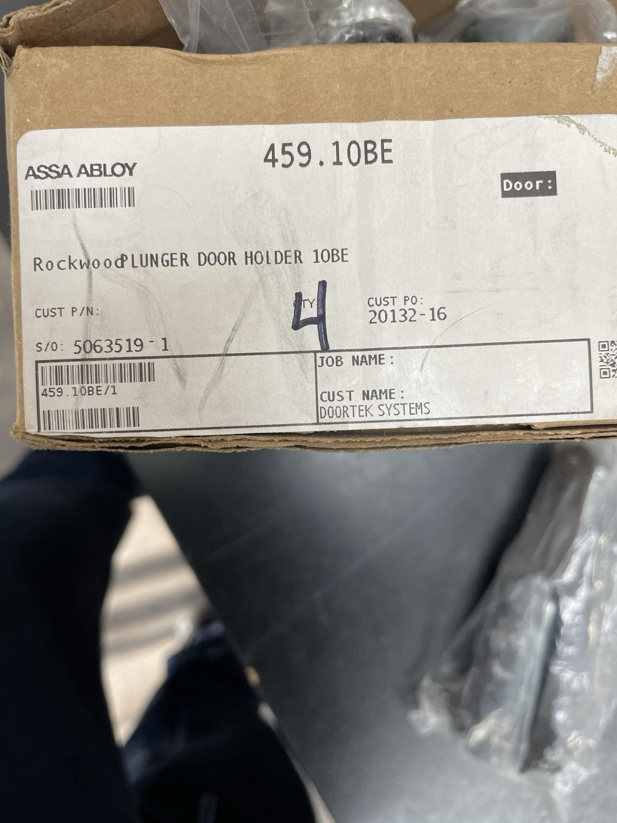 Rockwood Assa Abloy 459 Spring Loaded Plunger Stop Holder