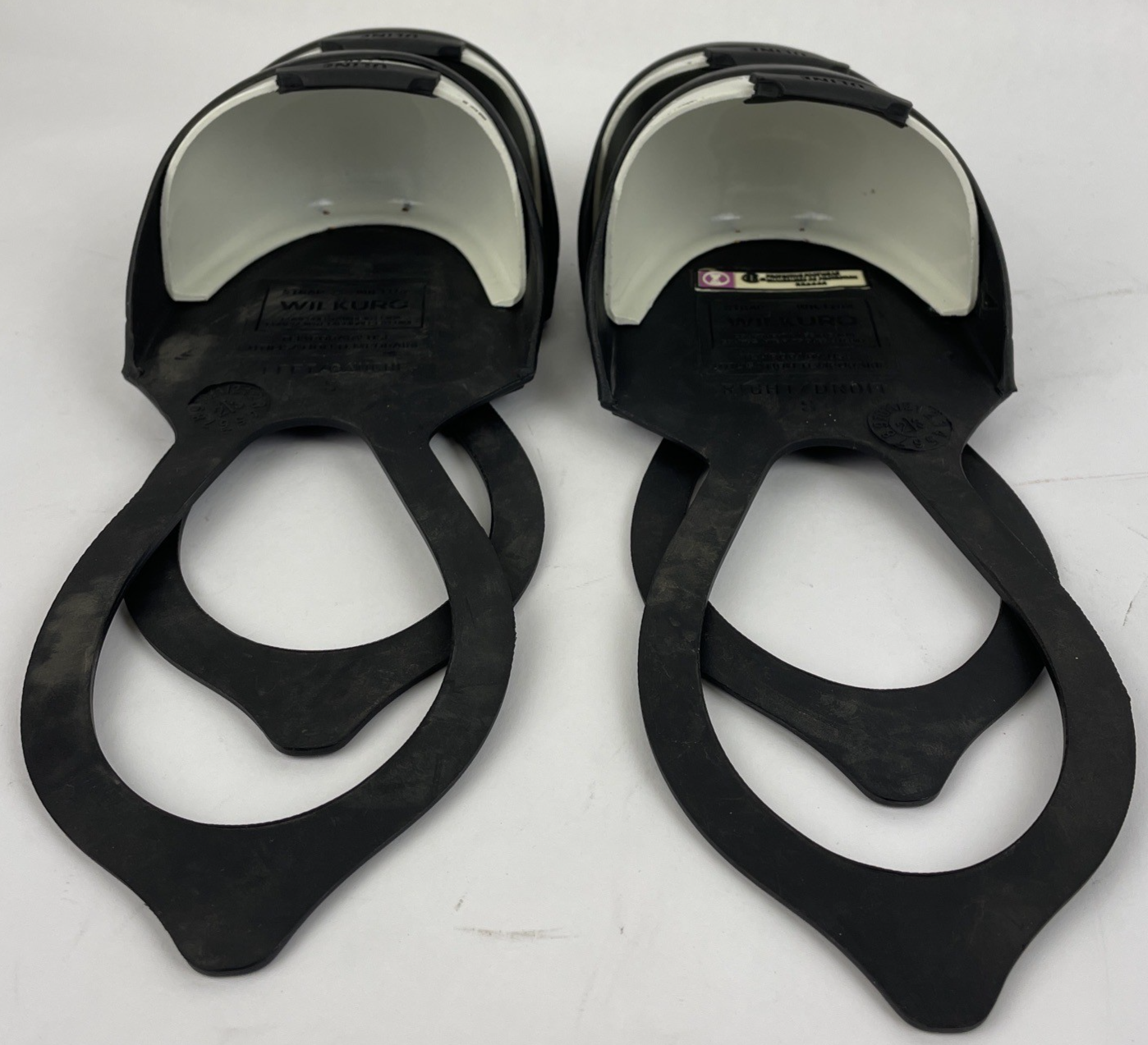2 x ULINE S-22258-S Quick Fit Steel Toe Cap Medium LOT OF 2 PAIRS White / Black