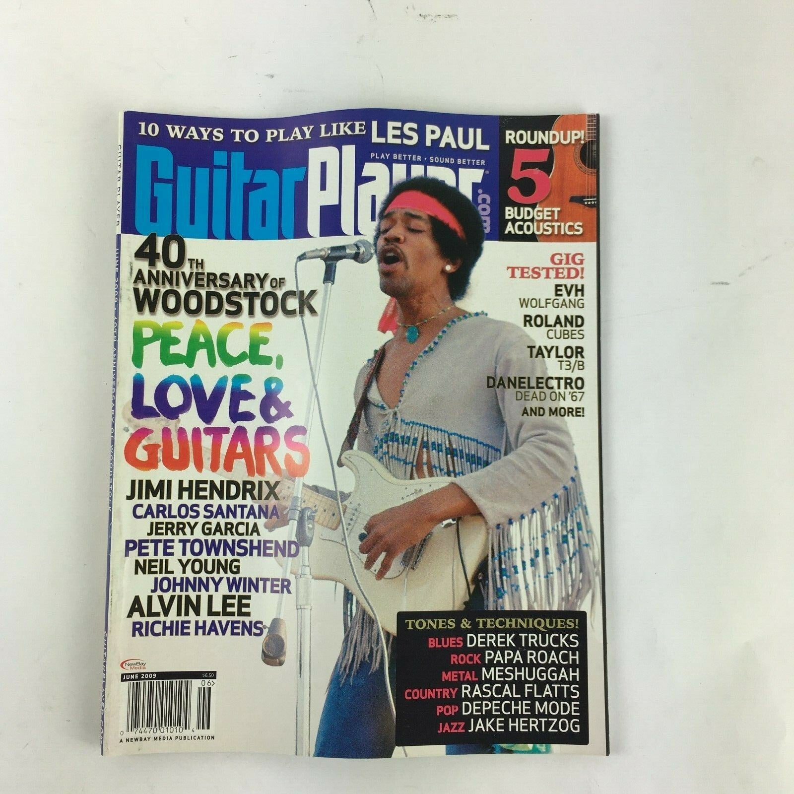 January 2009 Guitar Player Magazine Bob Weir Tom Morello Nico Vega David Gilmour