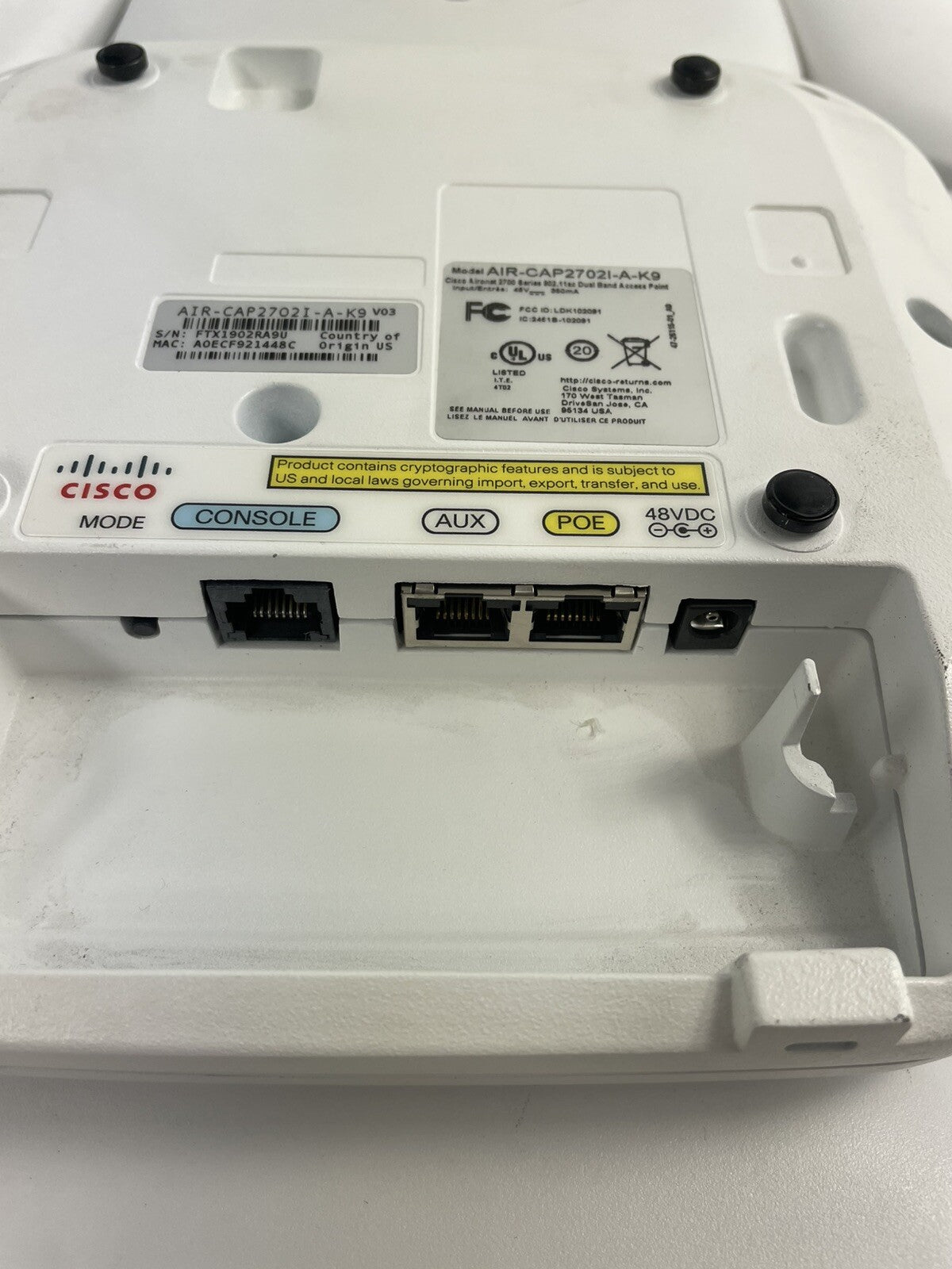 Lot Of 10 Cisco Aironet 2700 Series AIR-CAP2702I-A-K9 Dual Band Access Point