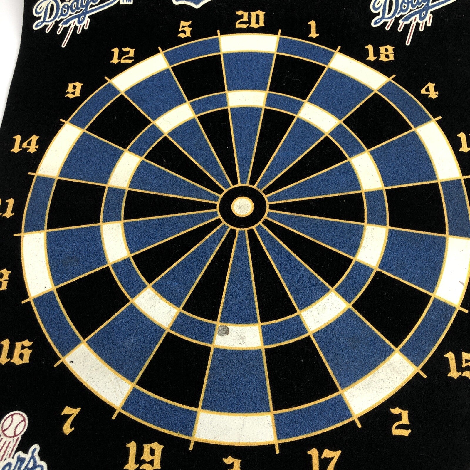 Rare 2004 Los Angeles Dodgers magnetic dart board by Big League Productions with magnetic darts
