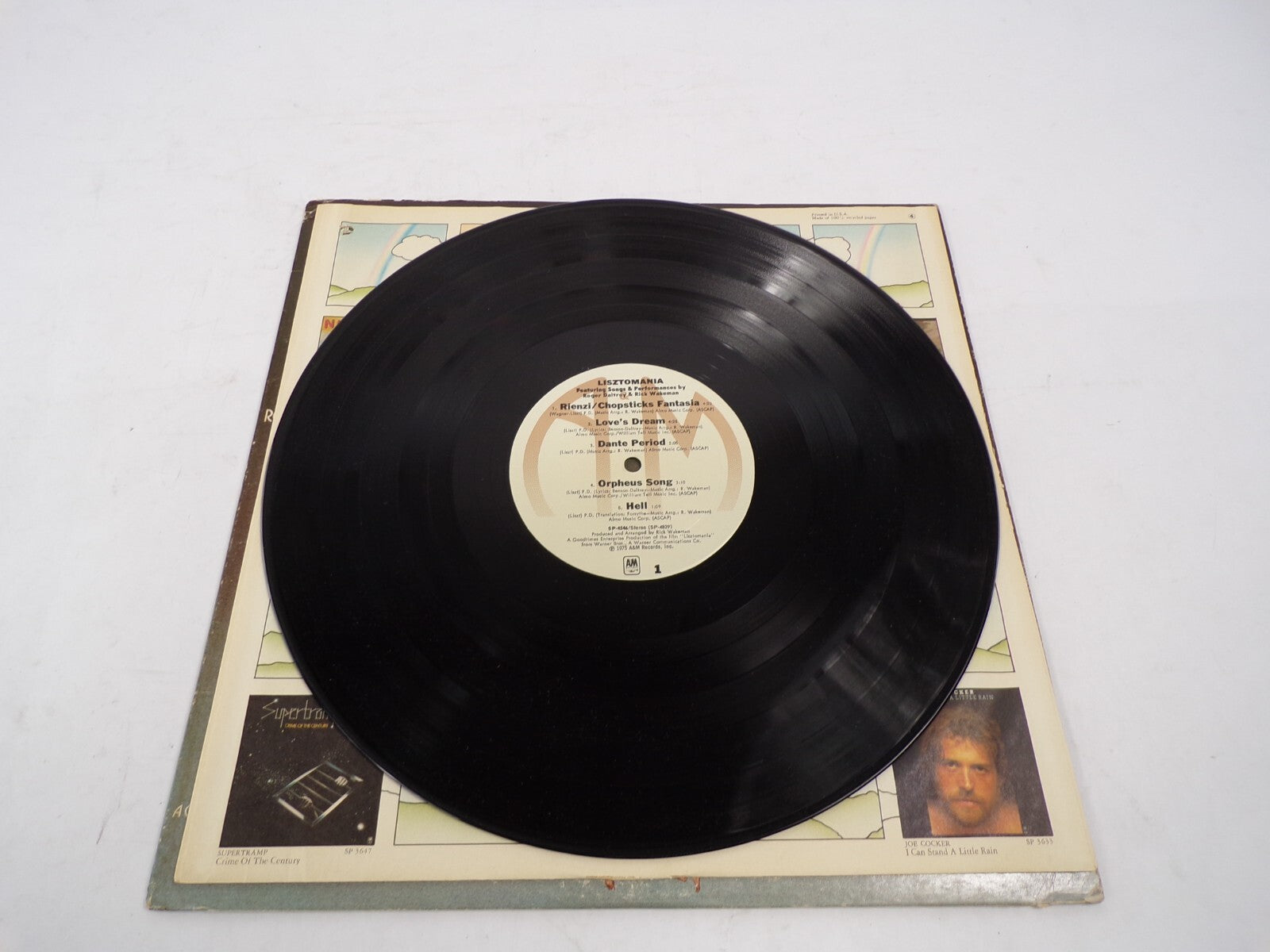 Lisztomania Sound Track Album of The Ken Russell Film Rick Wakeman Vinyl Record