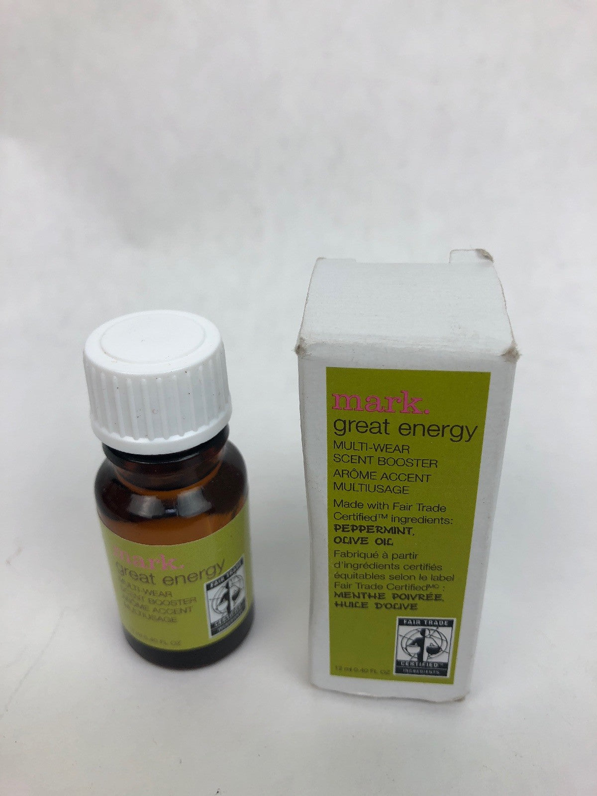 Avon Mark Great Energy Multi-Wear Scent Booster .40 oz / 12 mL Peppermint Fs
