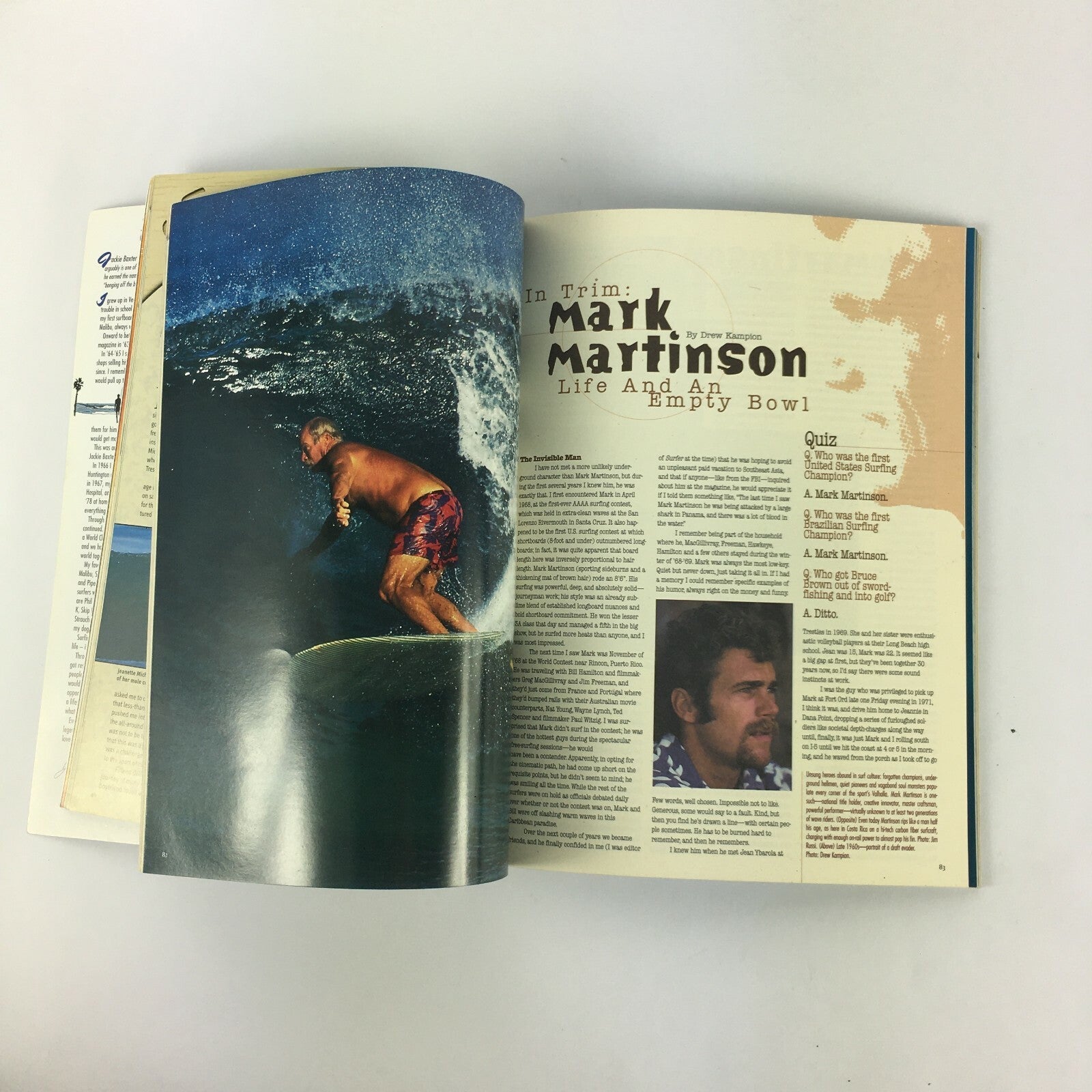 October 1999 Longboard Magazine Global Travel Special Mark Martinson