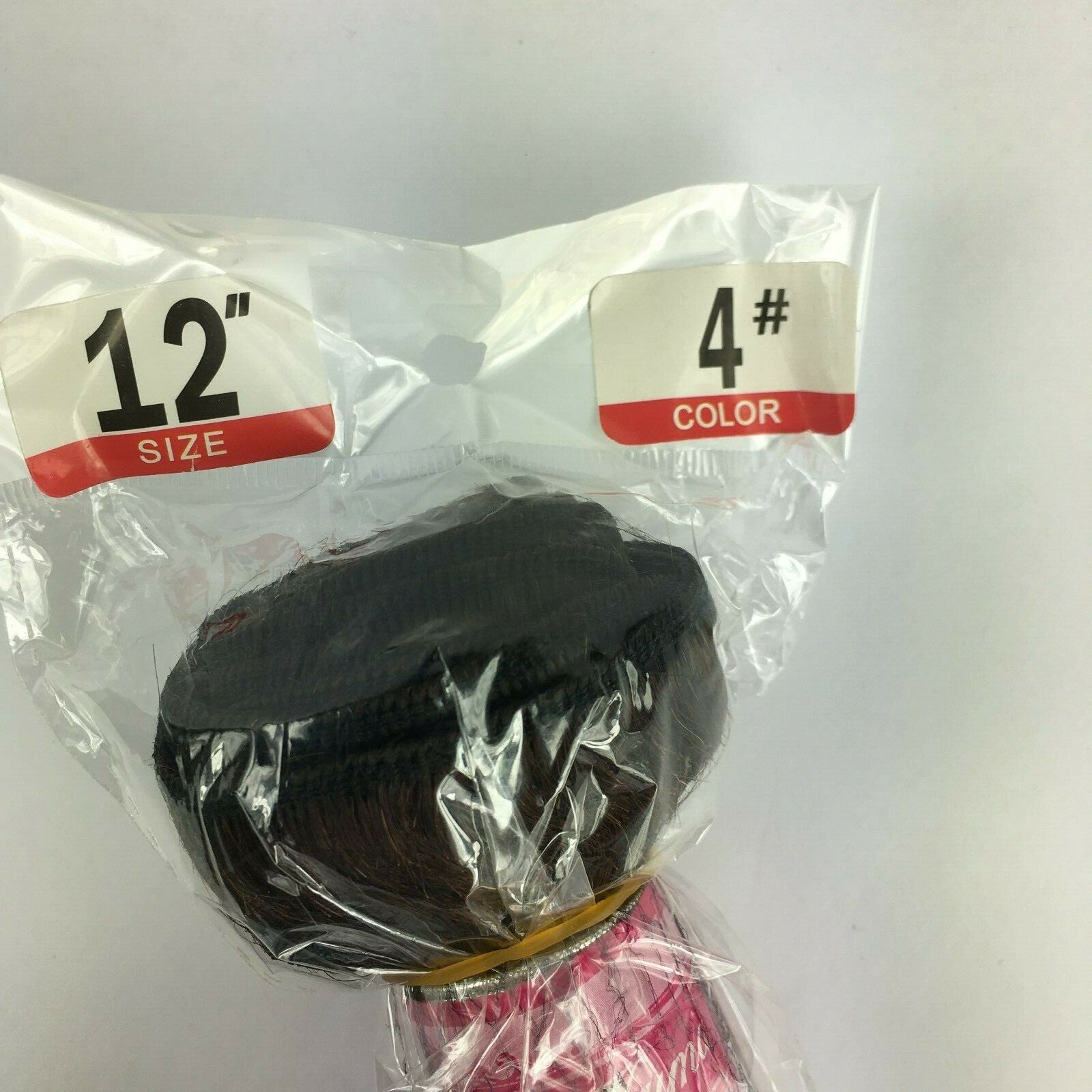 Brand-new 12-inch 100% human hair body wave extension in natural black A3