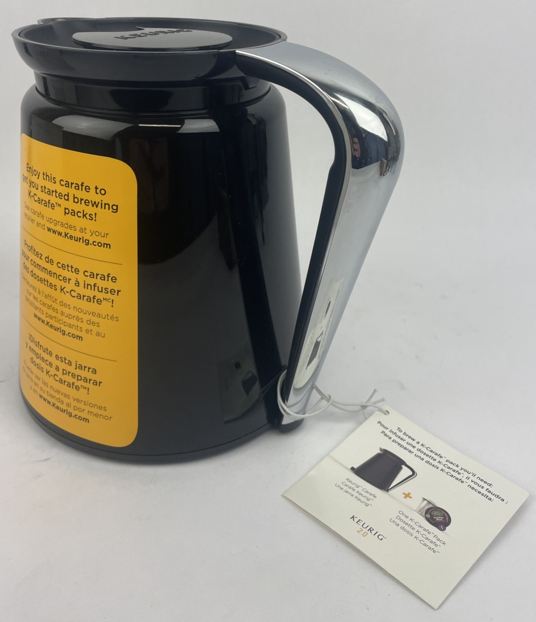 NOS Keurig 2.0 Thermal Carafe Black Brand New in original box